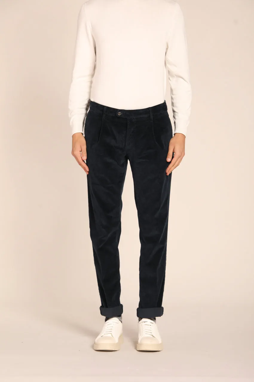 Genova men's velvet 500-striped regular fit chino pants