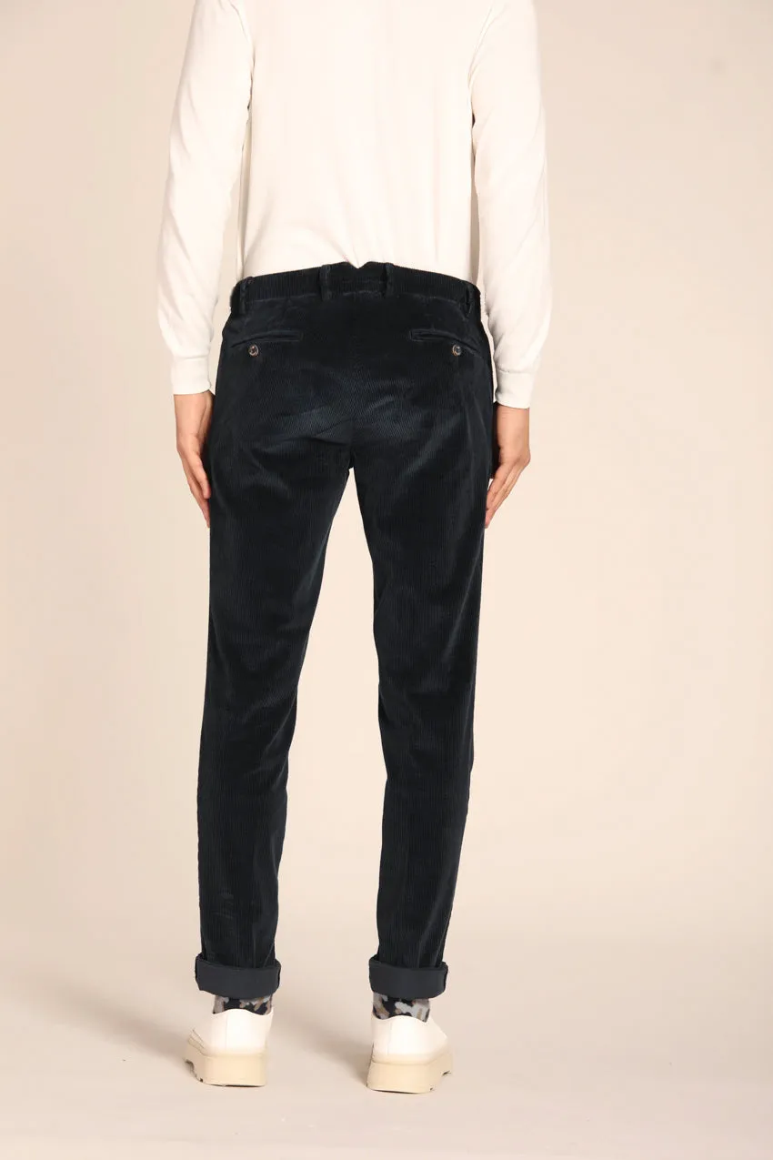 Genova men's velvet 500-striped regular fit chino pants