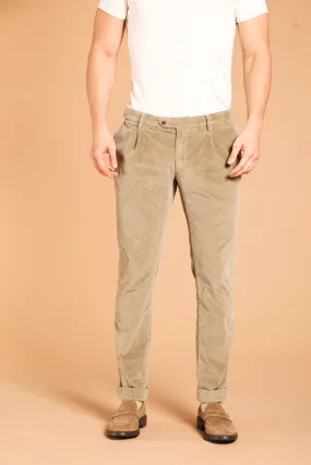 Genova men's velvet 500-striped regular fit chino pants