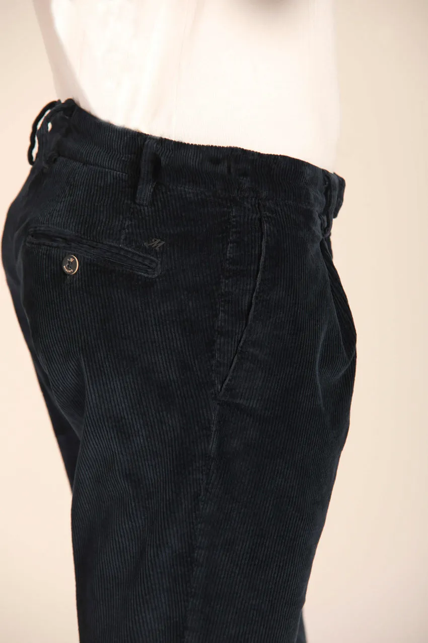 Genova men's velvet 500-striped regular fit chino pants