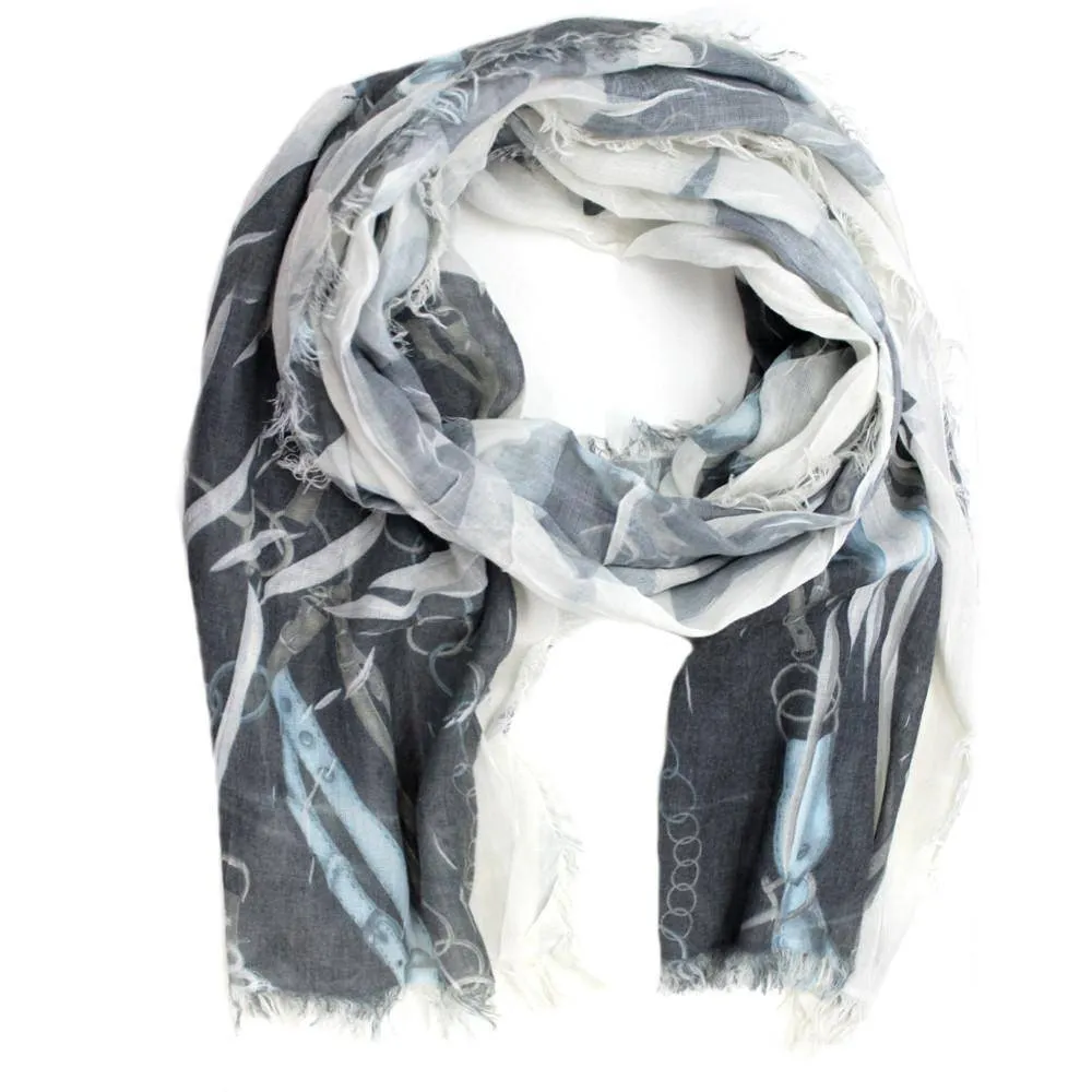 Grey Chain Link Scarf