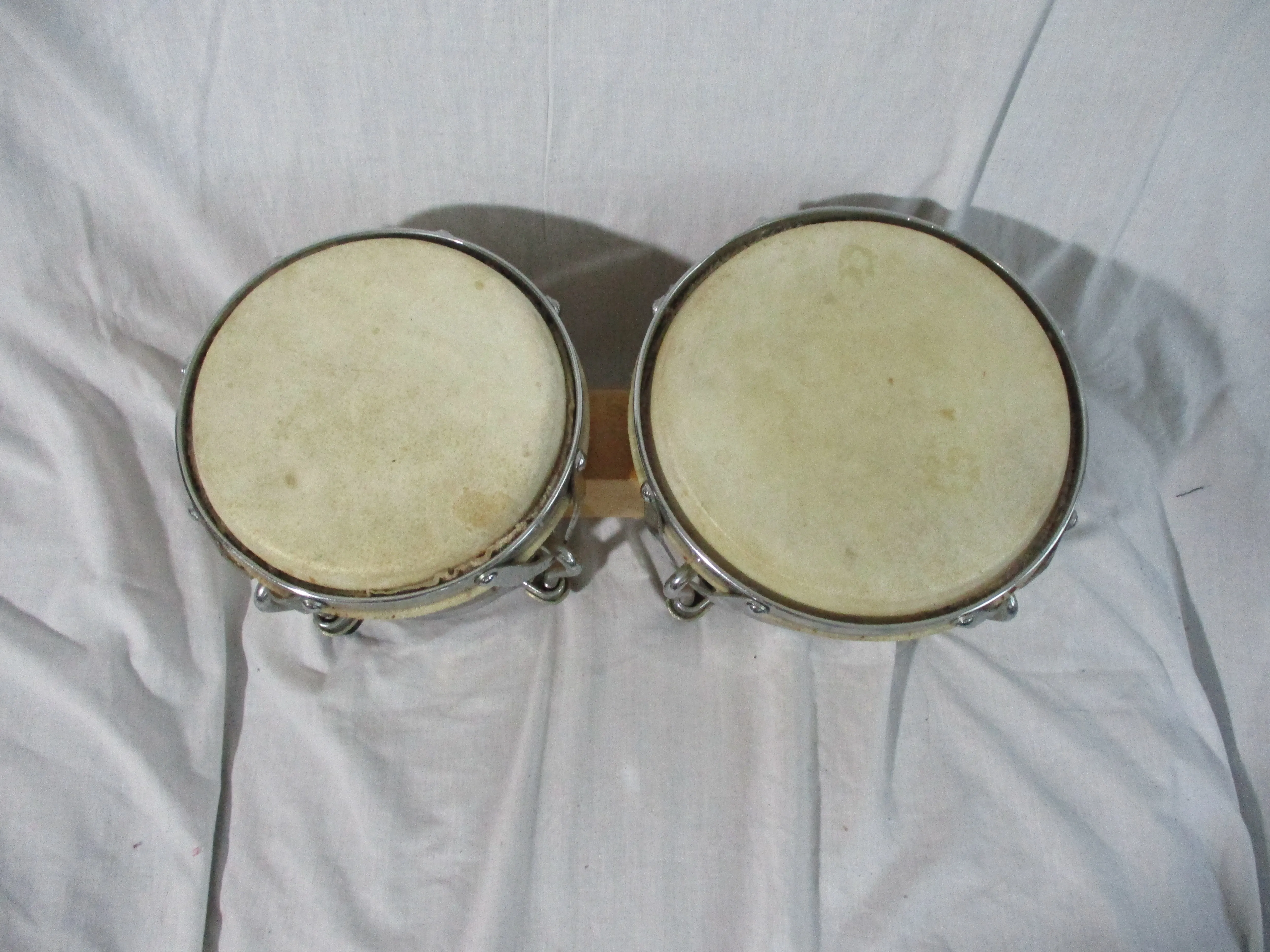 GROOVE PERCUSSION 2 DRUM Set Bongo Hand Wood 7-8"