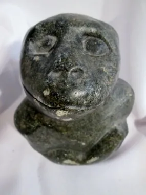 Handmade Signed BTAKA MONKEY APE Figure Hand Statue Sculpture Inuit Art Primitive Eskimo 6.5"