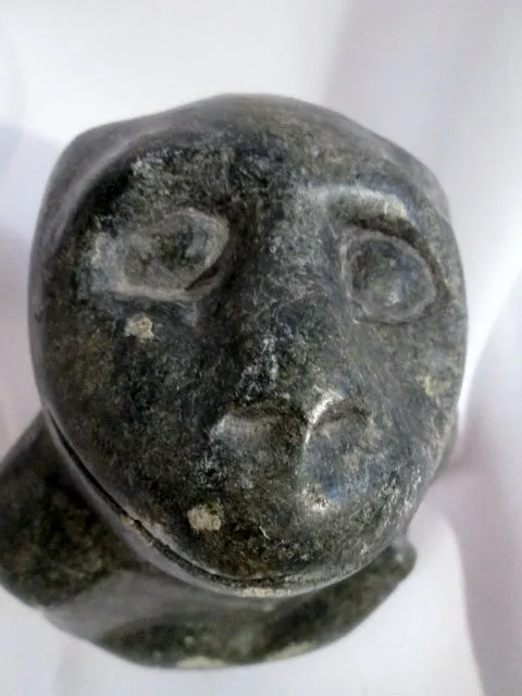 Handmade Signed BTAKA MONKEY APE Figure Hand Statue Sculpture Inuit Art Primitive Eskimo 6.5"