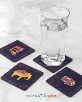 Indian Creative Coasters Set