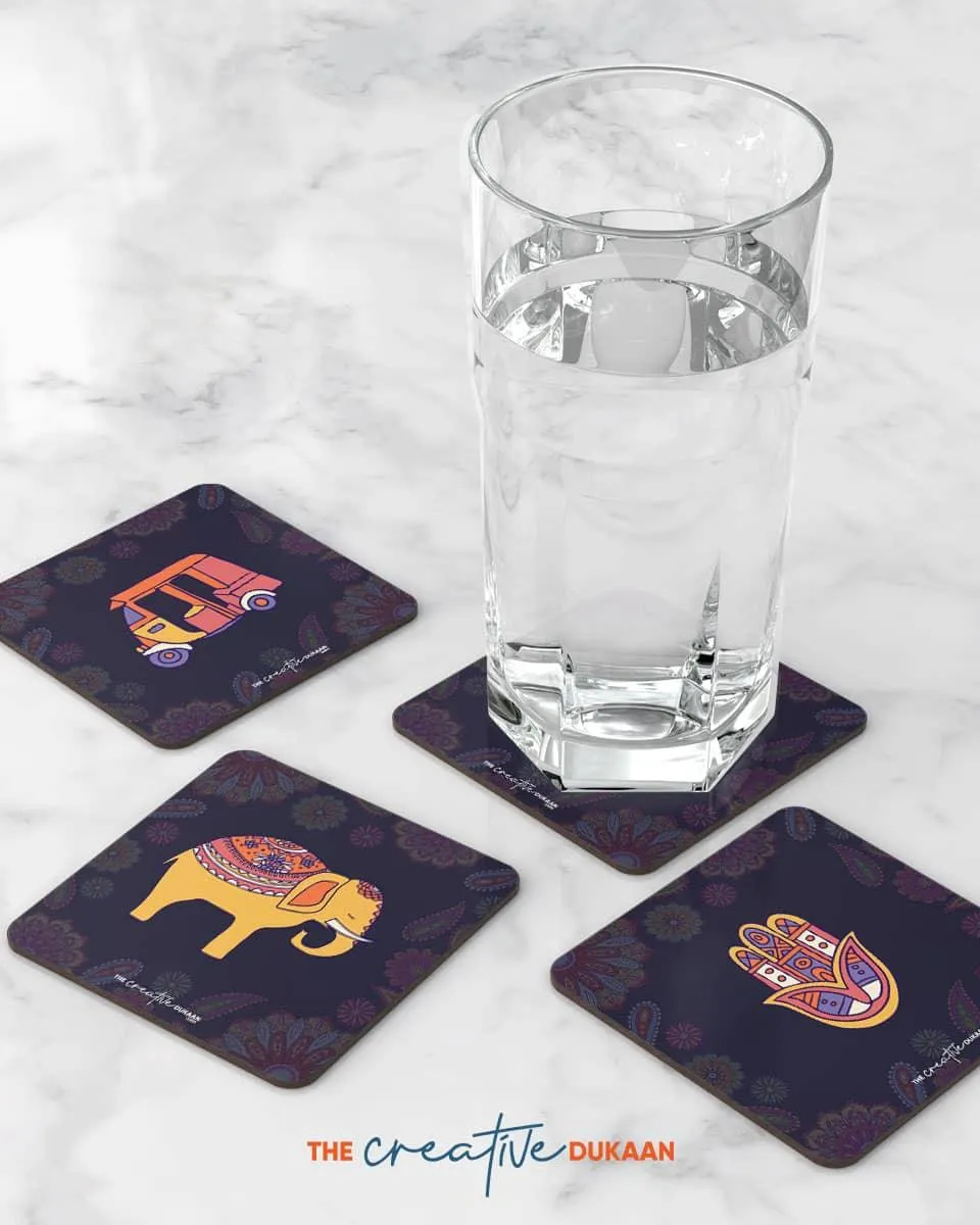 Indian Creative Coasters Set