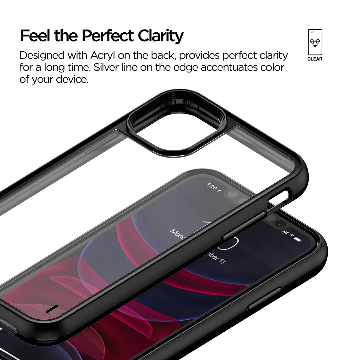 iPhone 11 Case Damda Crystal Mixx Black