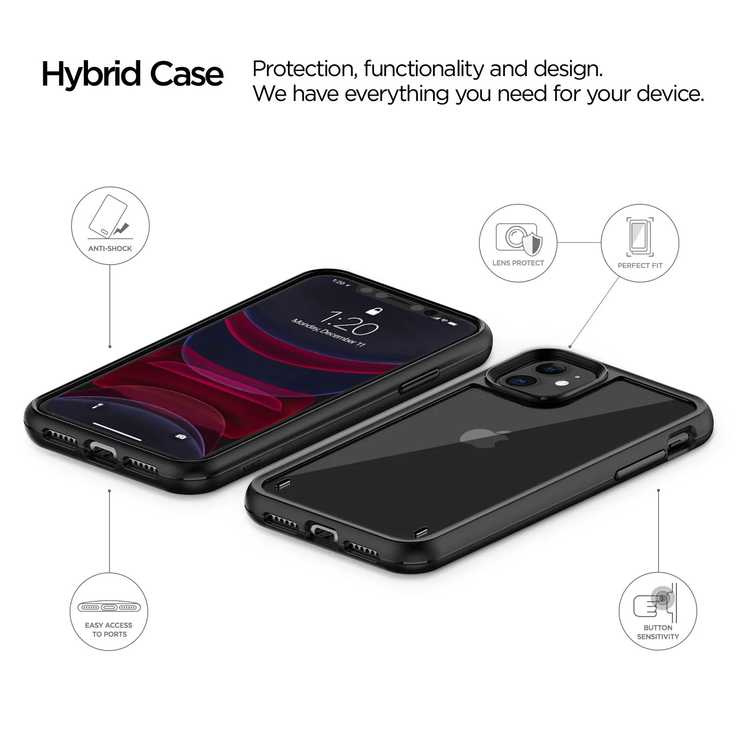iPhone 11 Case Damda Crystal Mixx Black