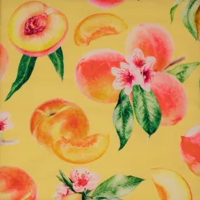 It's All Peachy Printed Spandex Fabric | Blue Moon Fabrics
