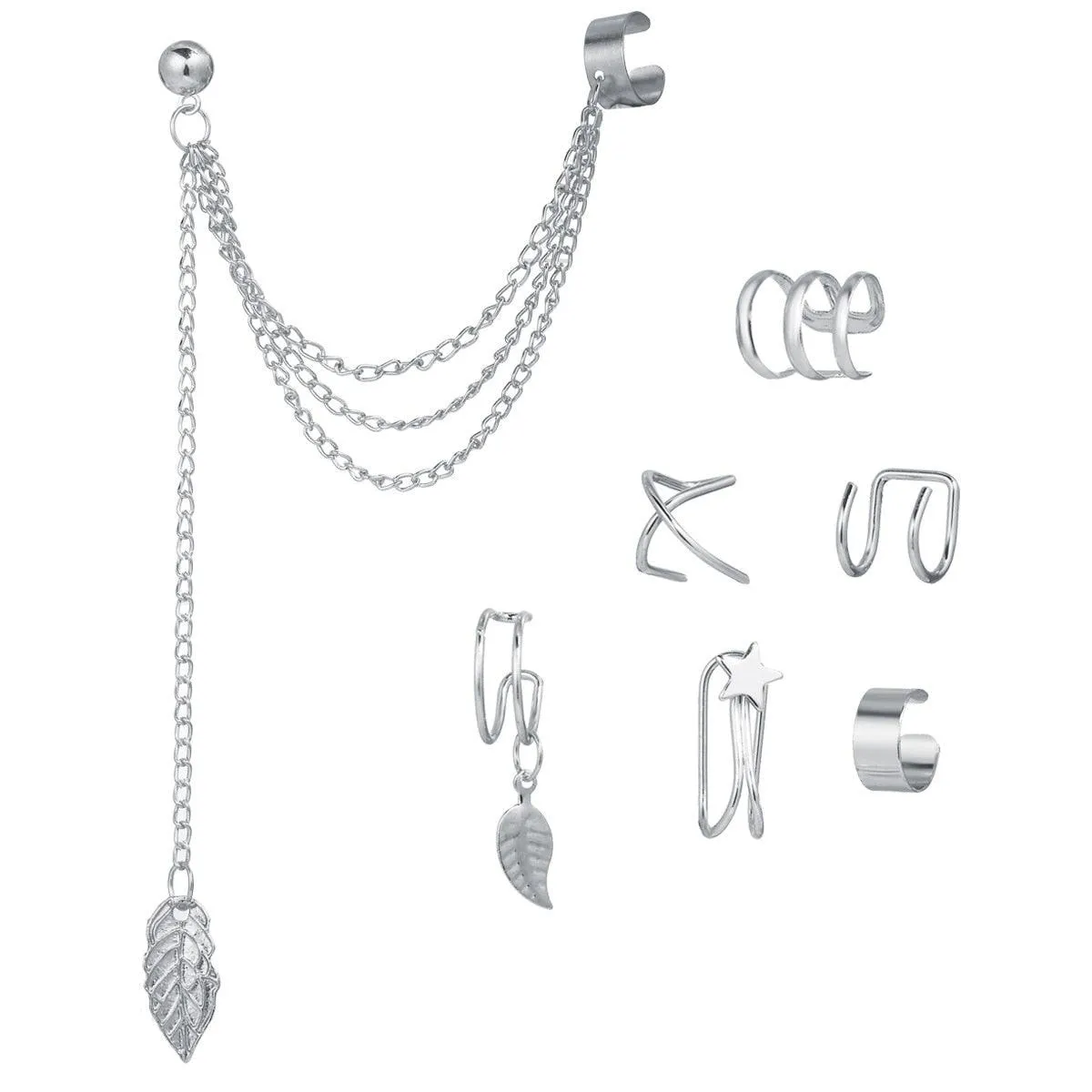 LATS Leaves Clip Earrings