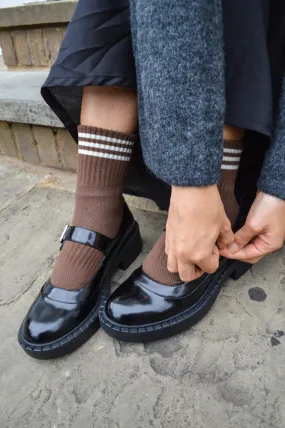Le Bon Shoppe Girlfriend Mahogany Socks