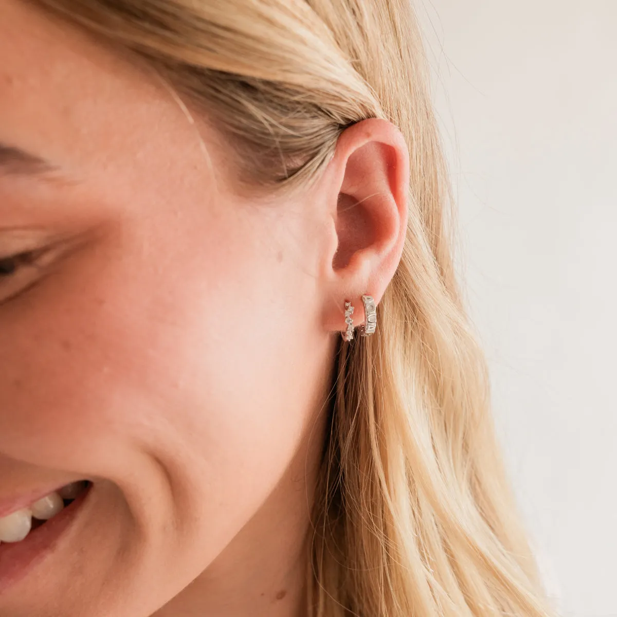 Leo Huggie Hoop Earrings