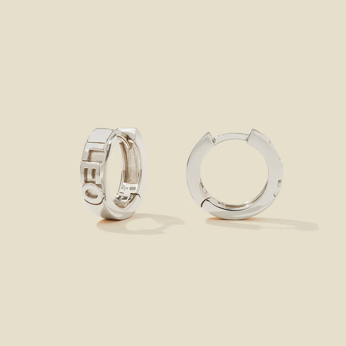 Leo Huggie Hoop Earrings