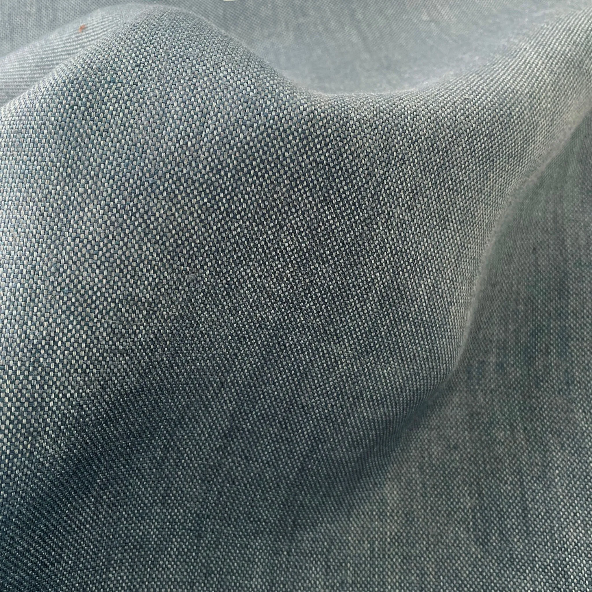 Linen Natural Grey Dot Fabric 7288 7438