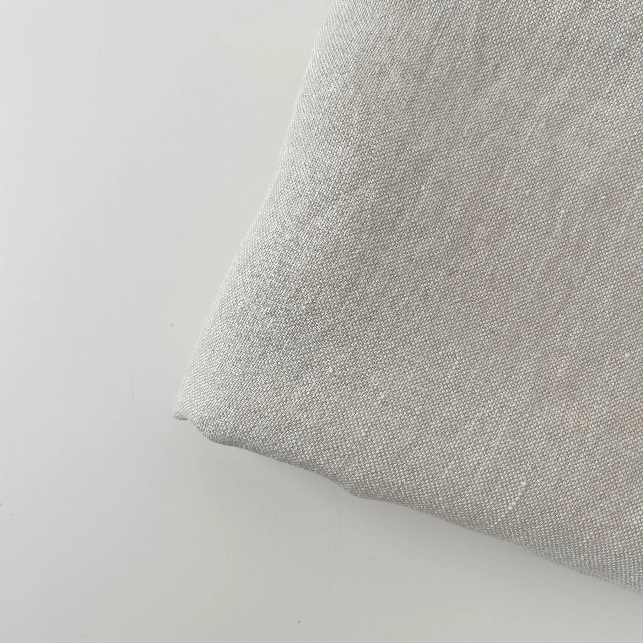 Linen Natural Grey Dot Fabric 7288 7438