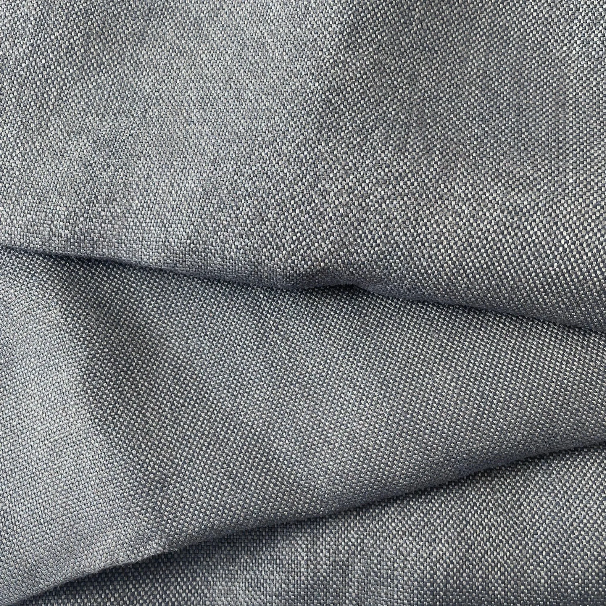 Linen Natural Grey Dot Fabric 7288 7438