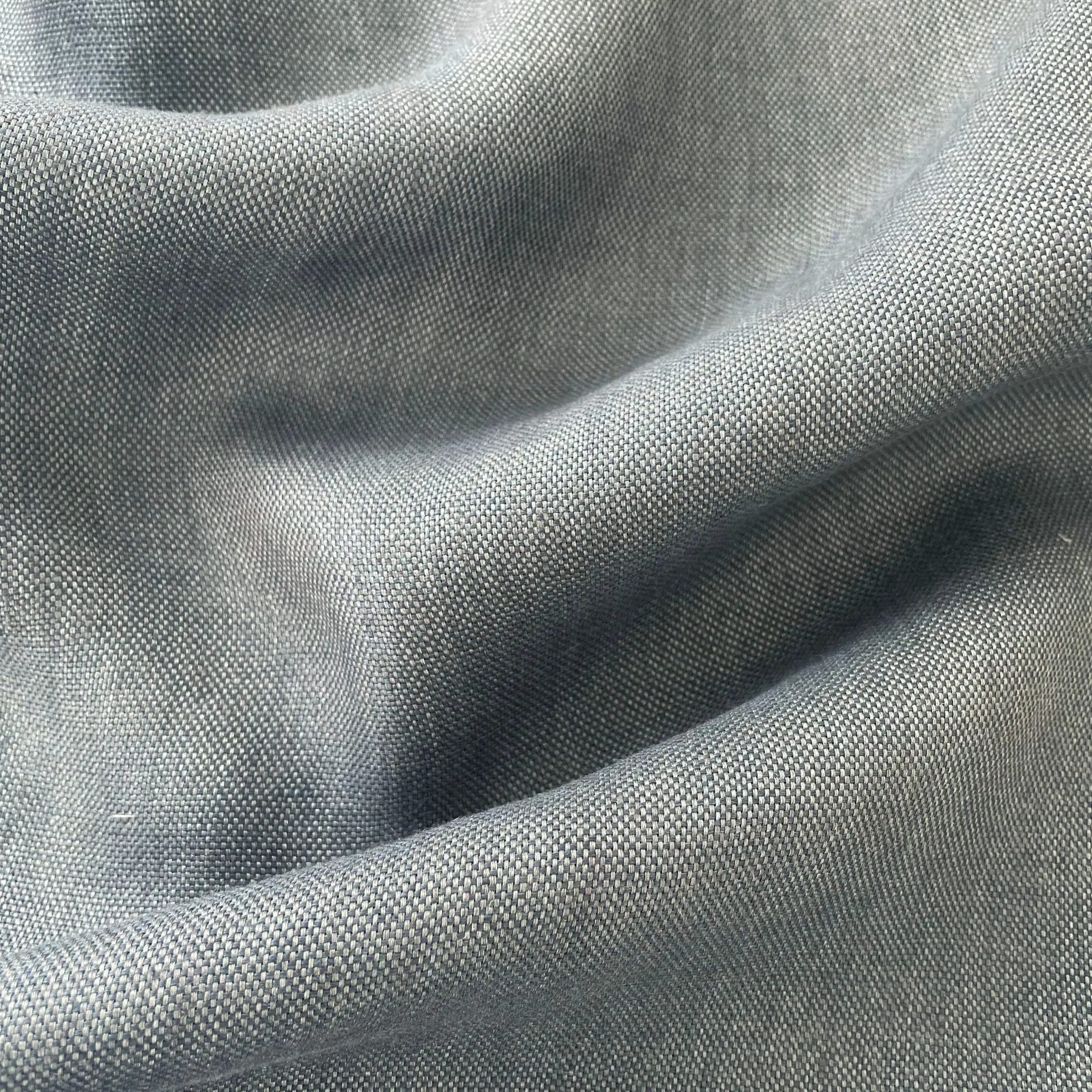Linen Natural Grey Dot Fabric 7288 7438