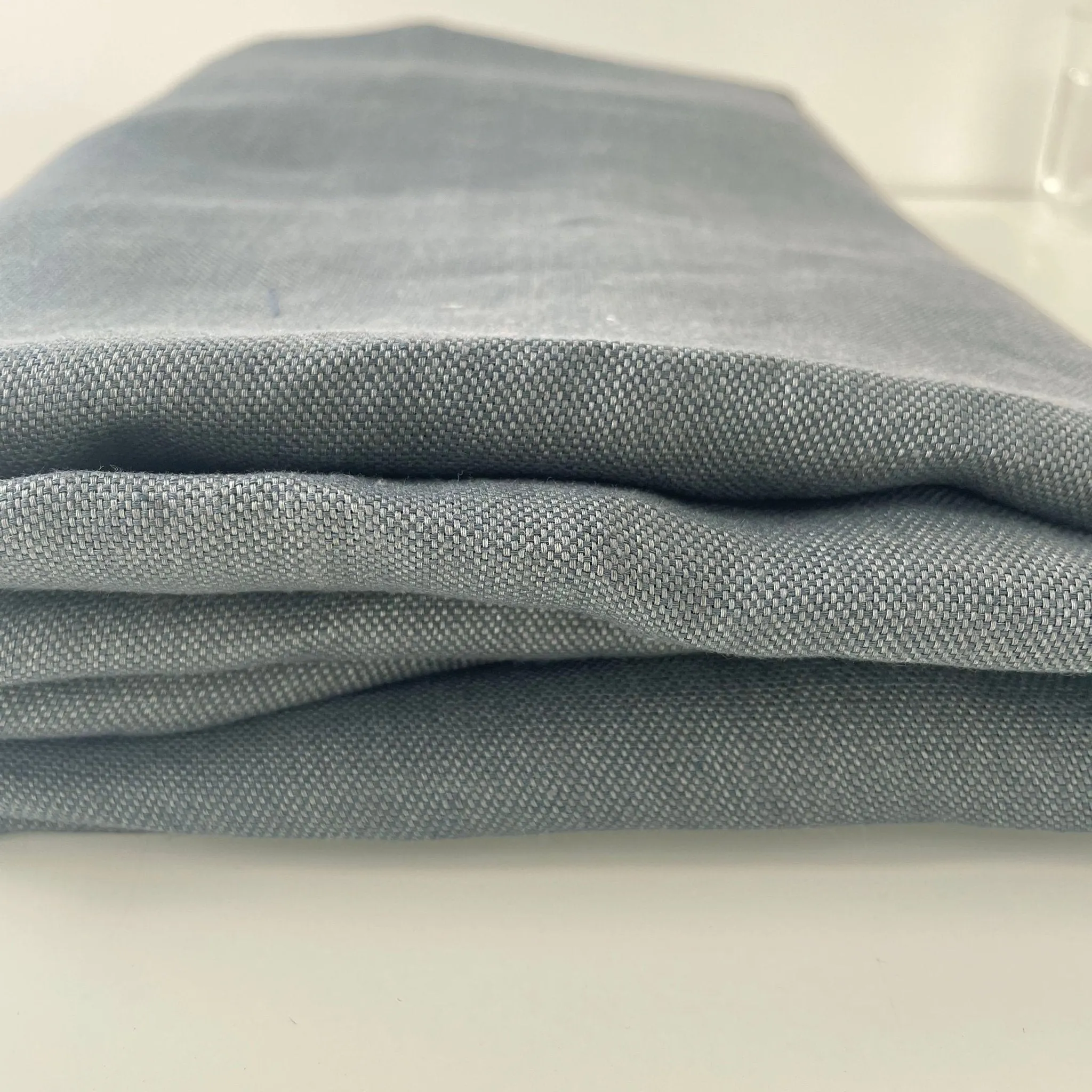 Linen Natural Grey Dot Fabric 7288 7438