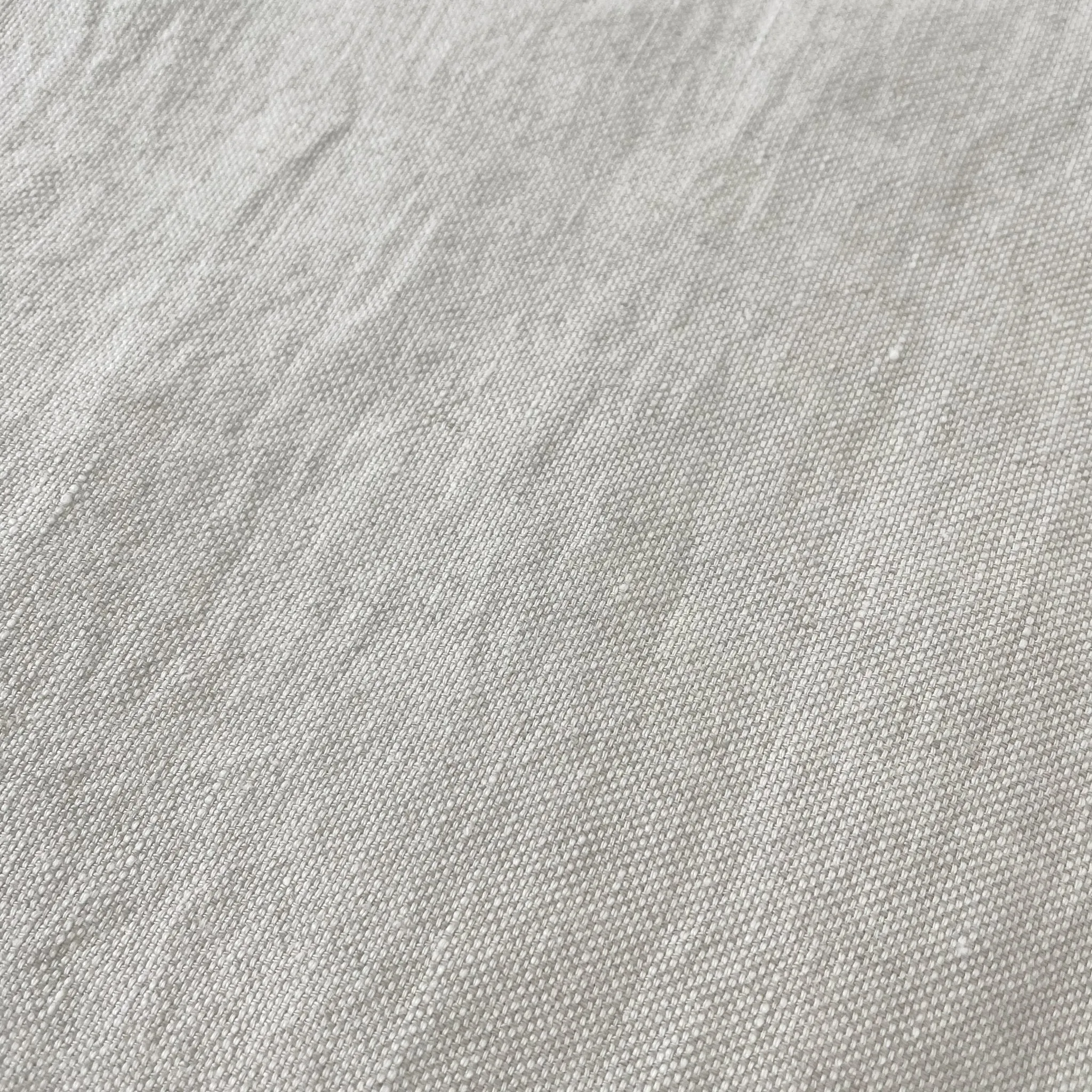 Linen Natural Grey Dot Fabric 7288 7438