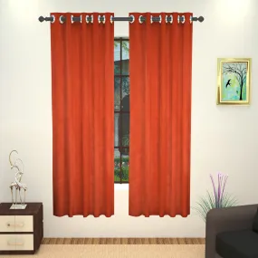 Lushomes curtain 5 Feet, curtains with lining, Red, curtains & drapes, parda, urban space curtains, curtains for living room (Single Pc, 54 x 60 inches)