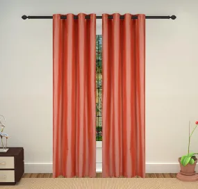 Lushomes curtain 7.5 Feet, curtains with lining, Pink, curtains & drapes, parda, urban space curtains, curtains for living room (Single Pc, 54 x 90 inches)