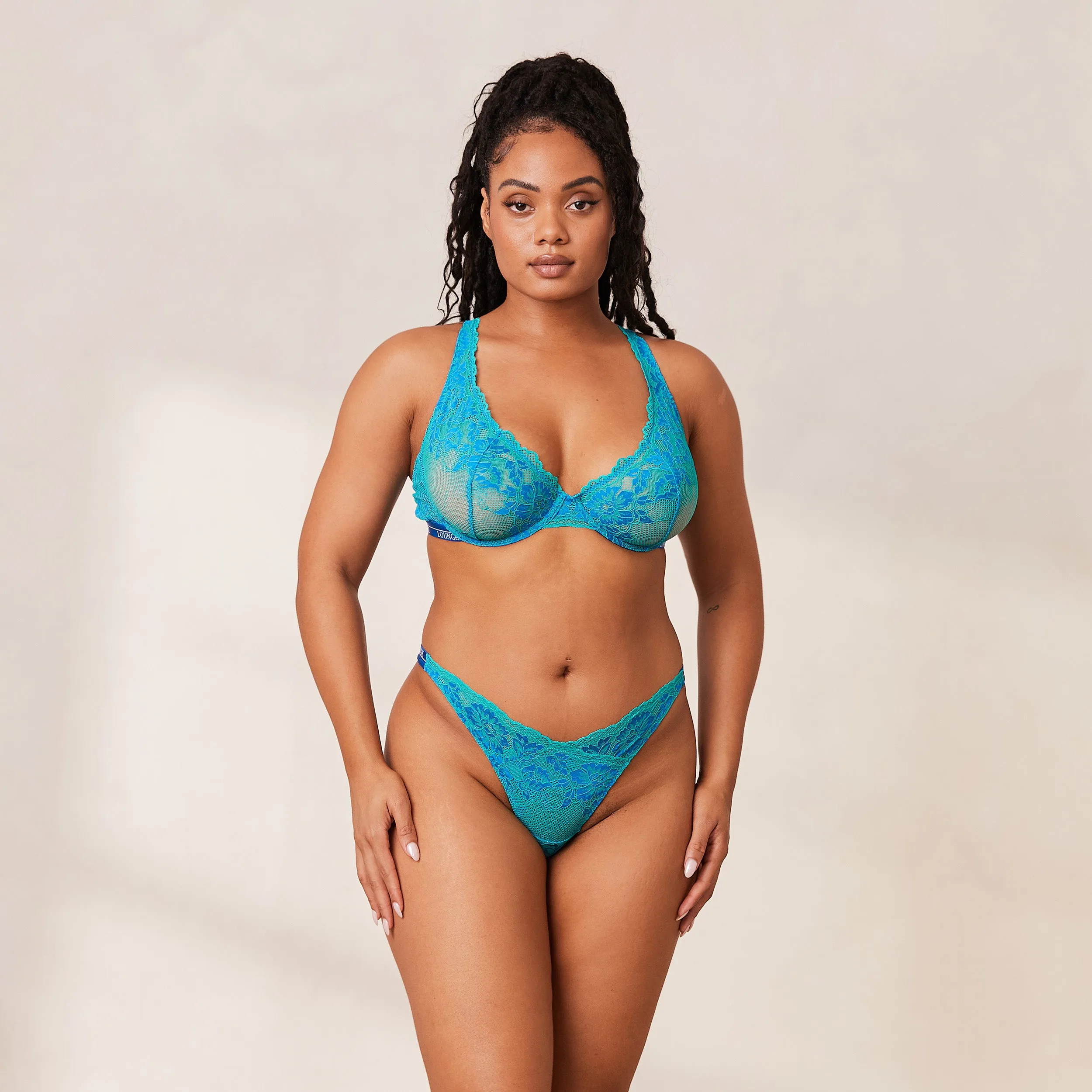 Luxe Balcony Bra  - Cobalt Blue