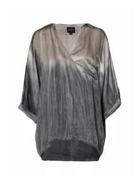 MAJSE blouse - Mole Grey mix