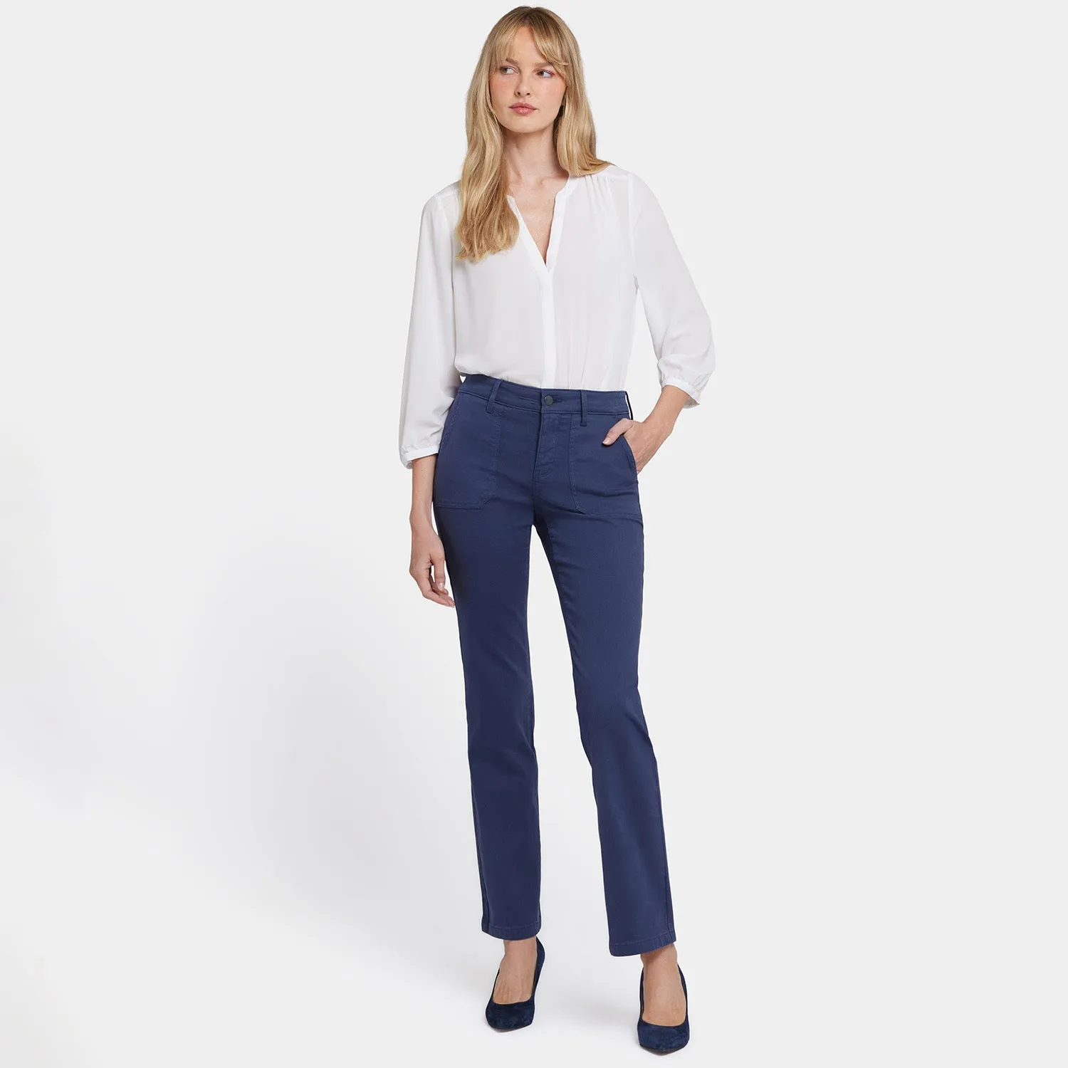Marilyn Straight Jeans In Petite - Starless Sky