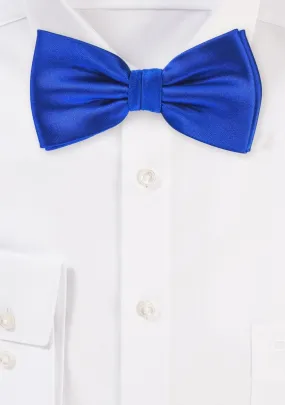 Marine Blue Solid Bowtie