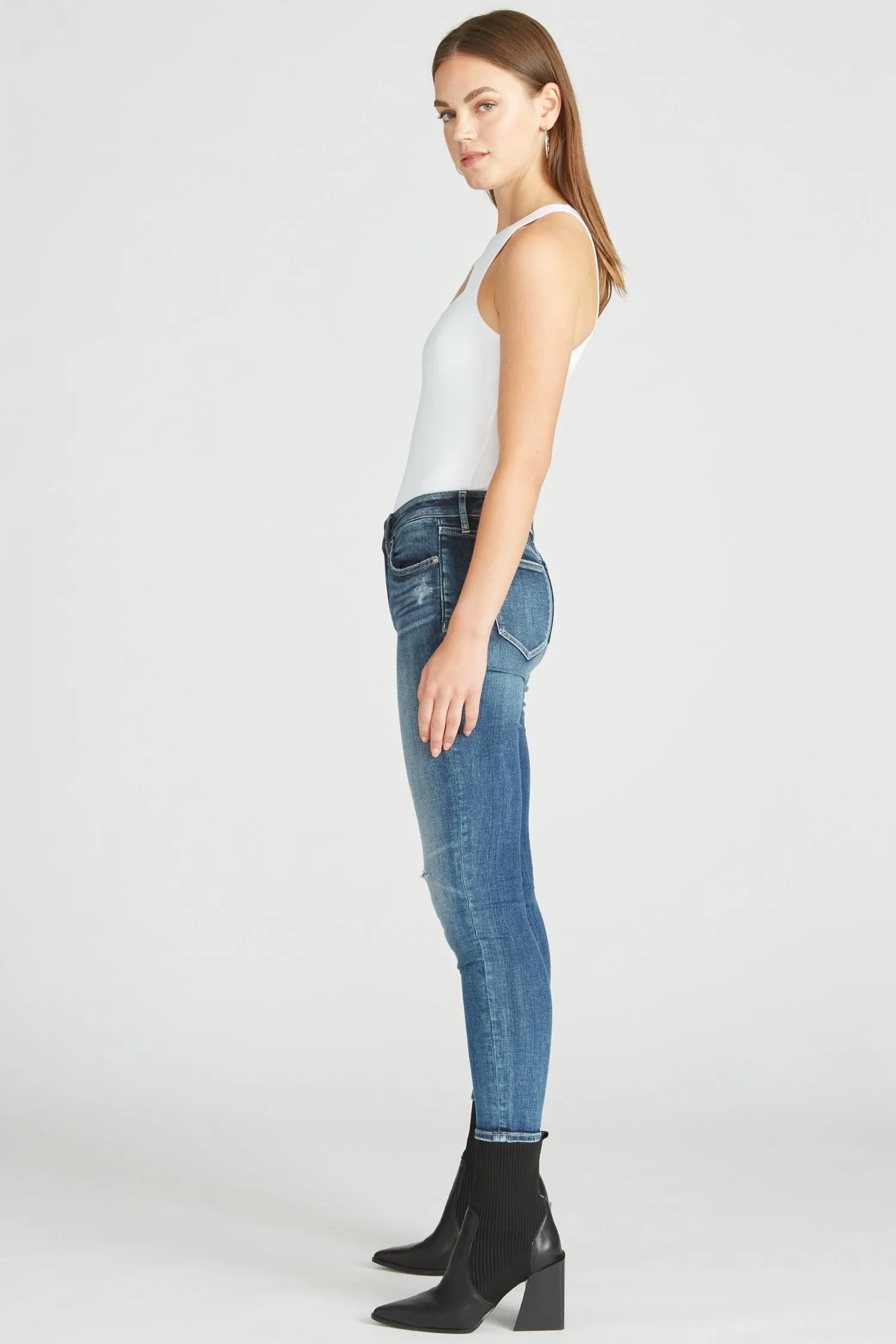 MARLEY MID SKINNY LEG - DARK WASH