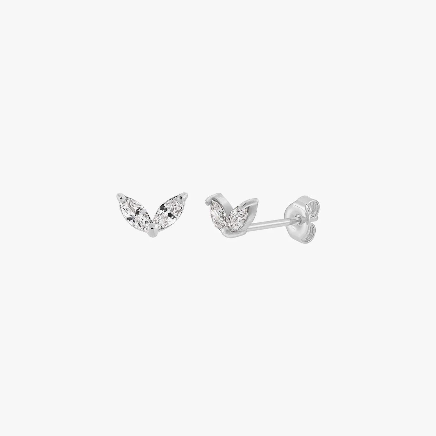 Marquise Double Stud Earrings