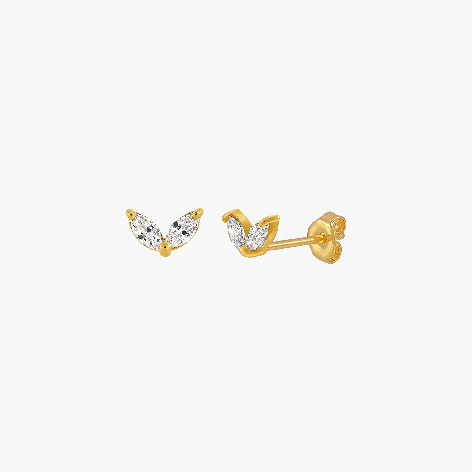 Marquise Double Stud Earrings