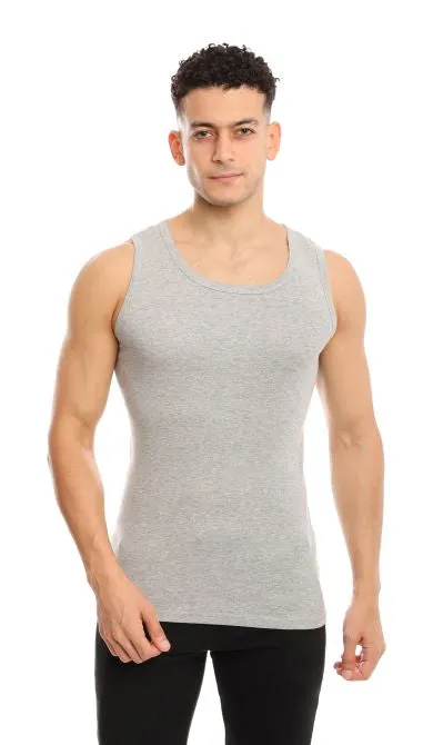 MEN’S H. GREY A-TANK UNDERSHIRT - 5 PK