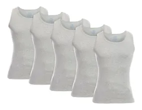 MEN’S H. GREY A-TANK UNDERSHIRT - 5 PK