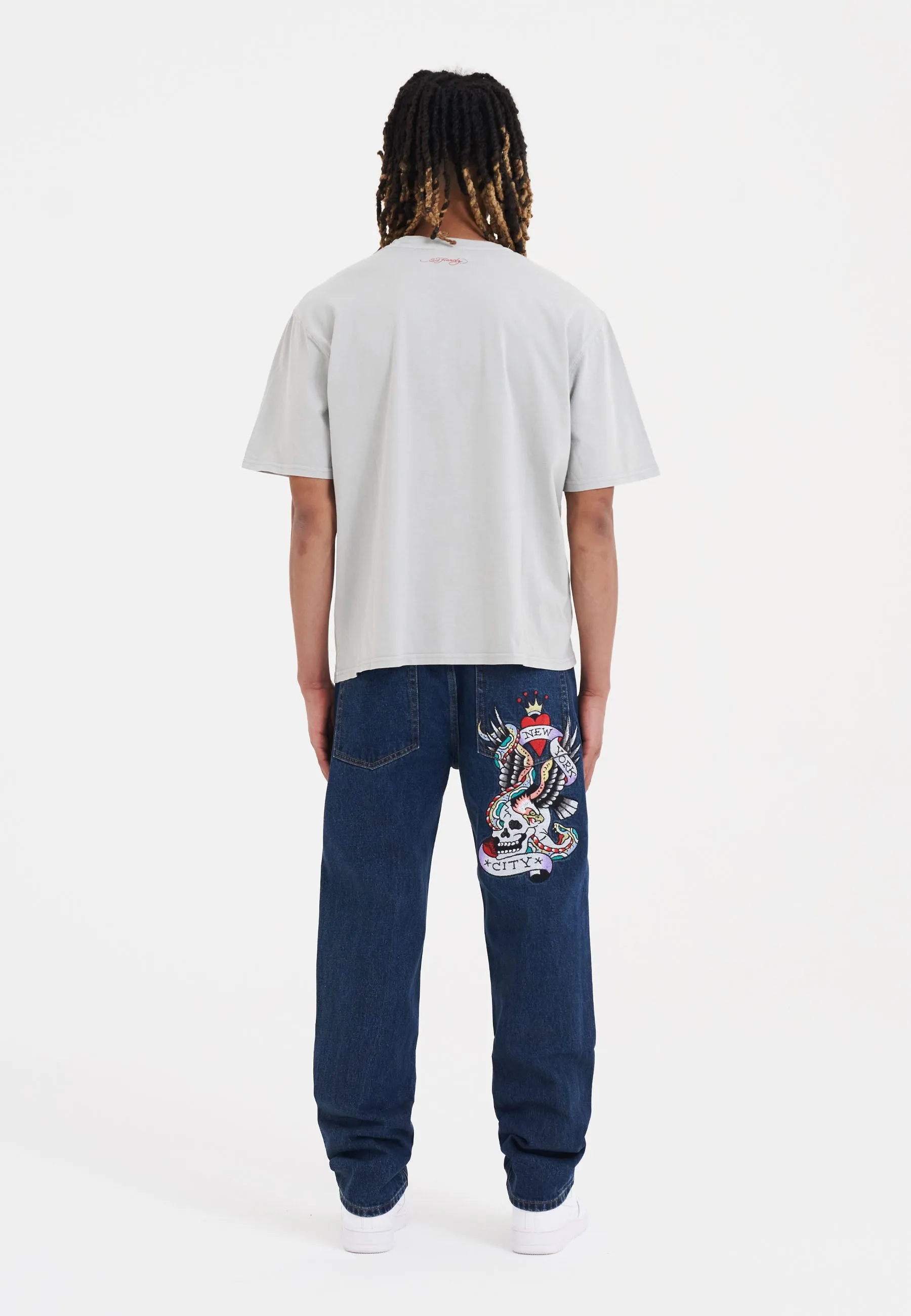 Mens La-Tiger-Vintage T-Shirt - Grey