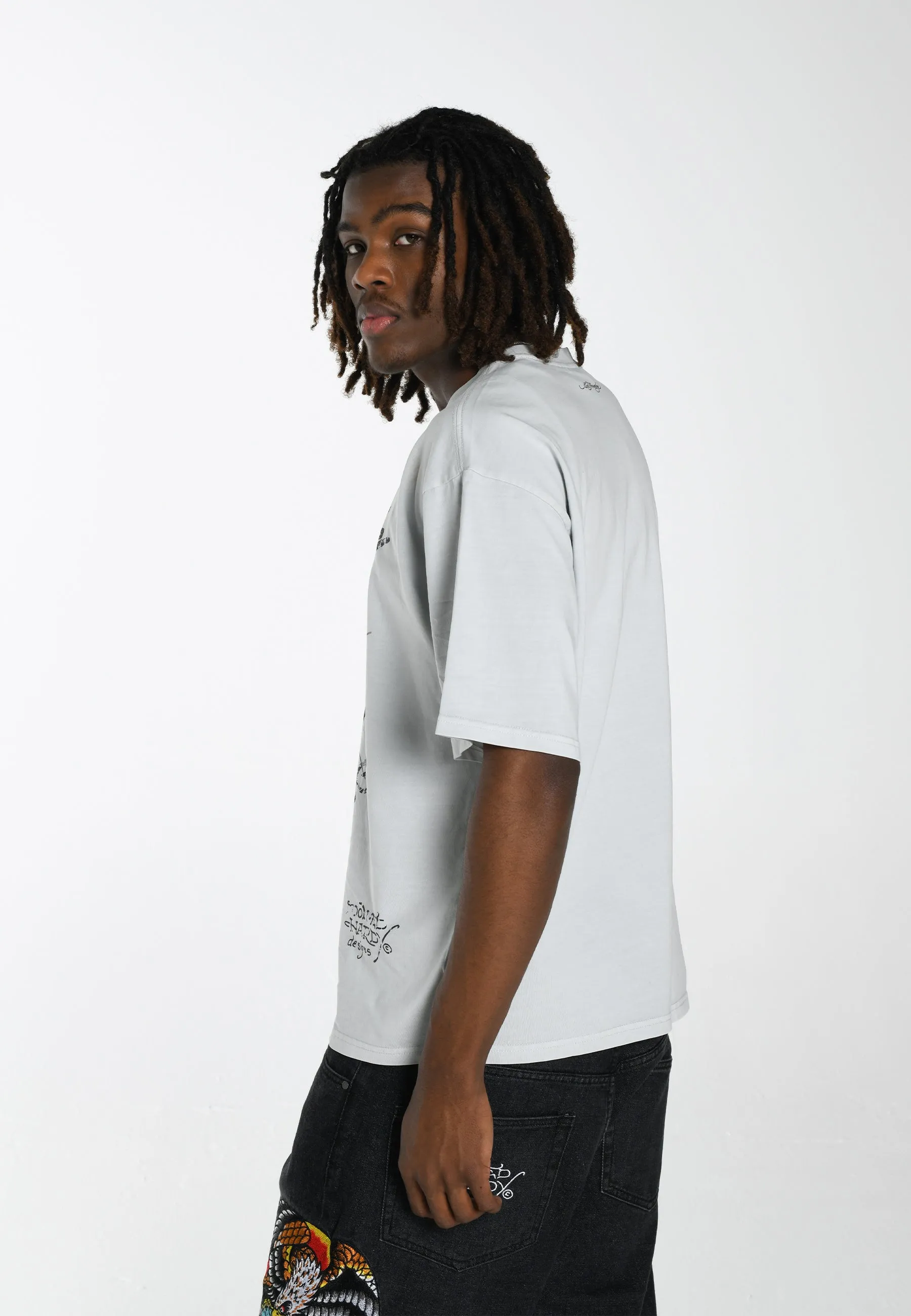Mens Panther-Diego T-Shirt - Grey