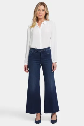 Mia Palazzo Ankle Jeans - Basin