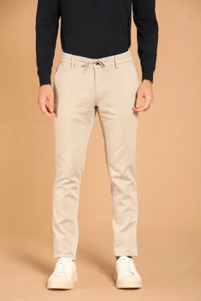 Milano Jogger Travel men's chino pants in jersey active extra slim fit