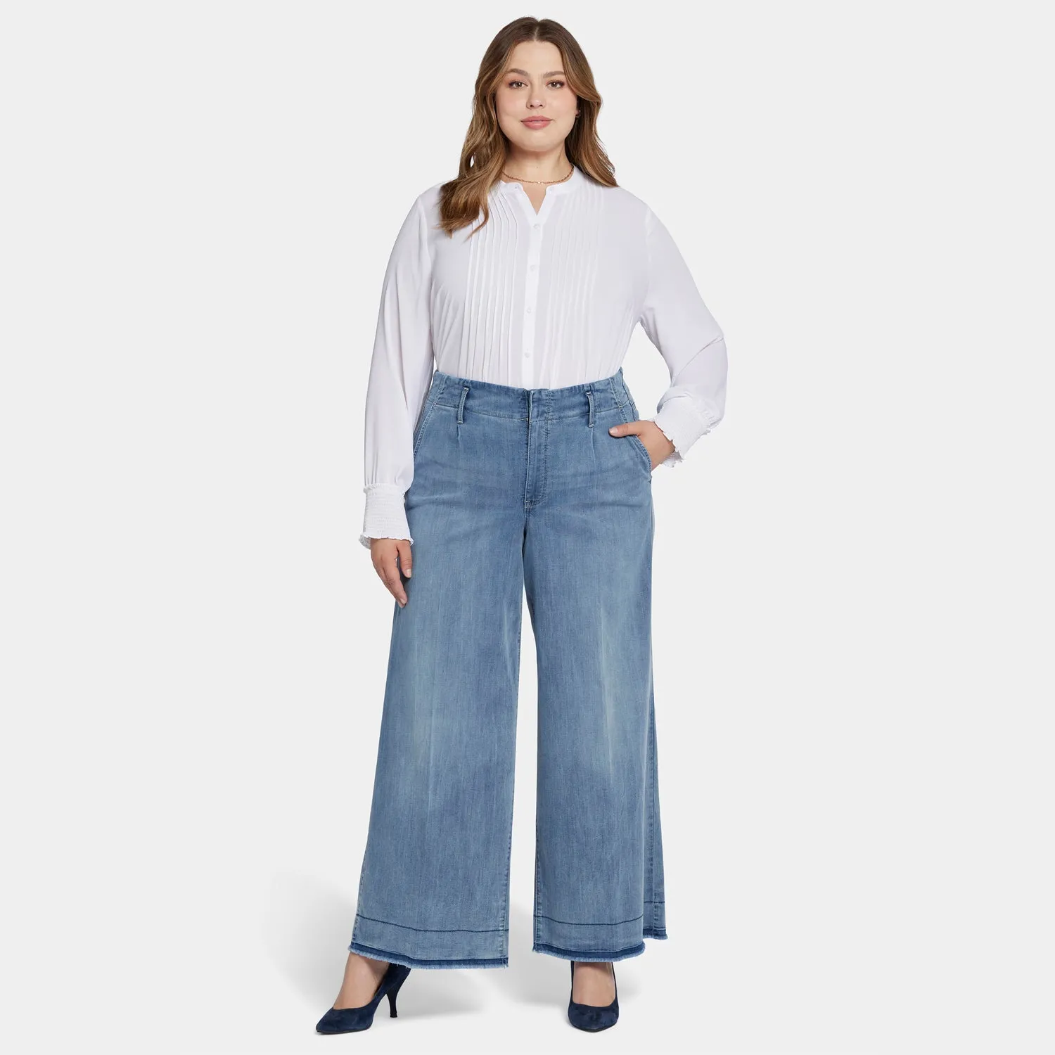 Mona Wide Leg Trouser Jeans In Plus Size - State