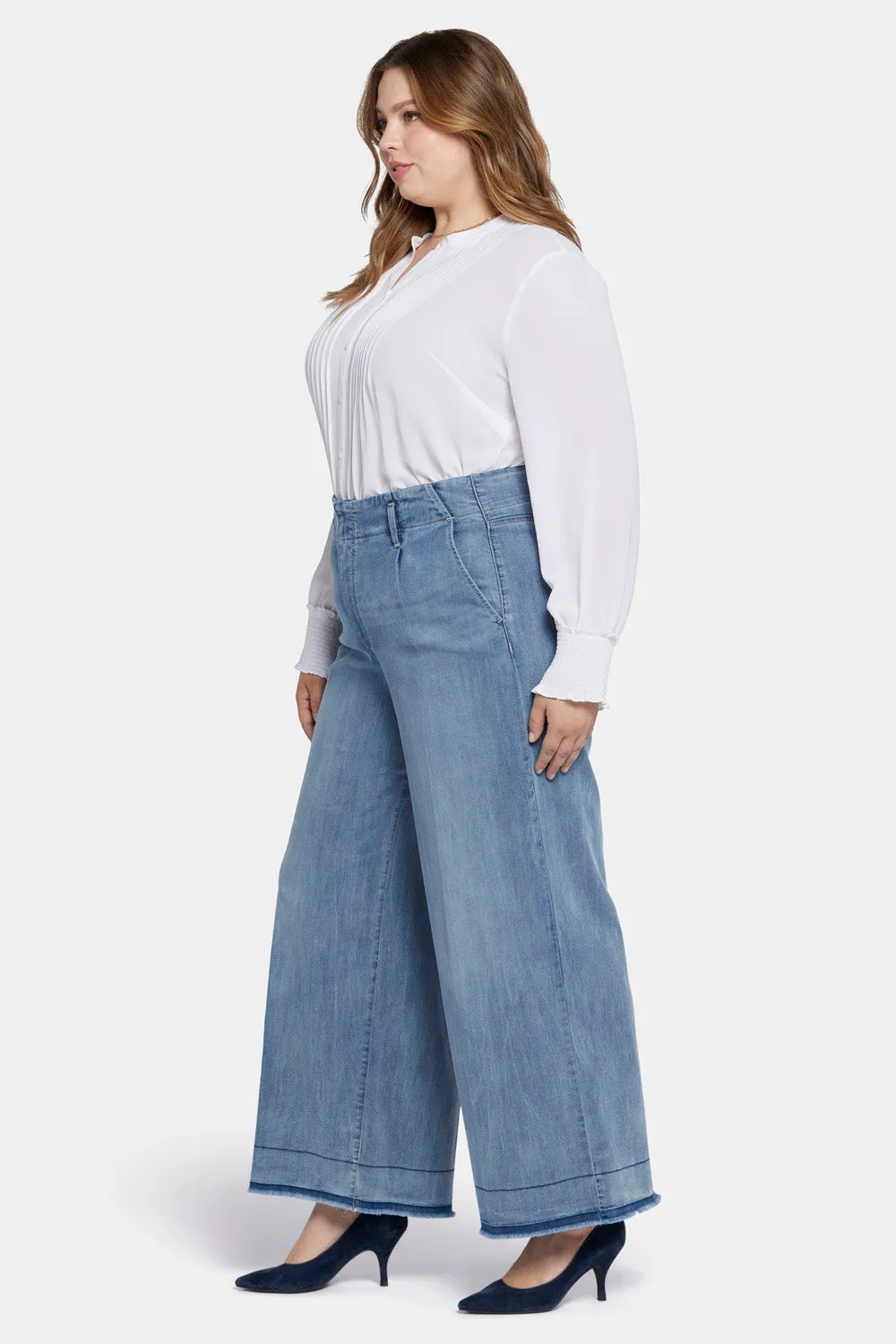 Mona Wide Leg Trouser Jeans In Plus Size - State