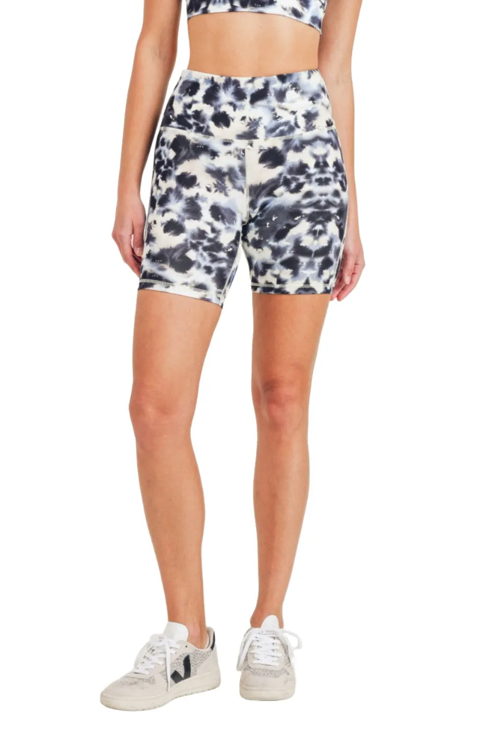 Mono B Inkblot Kaleidoscope Highwaist Shorts APH3111 and Plus