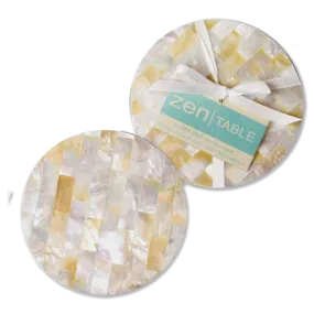 Mother of Pearl Coasters, Set of 4