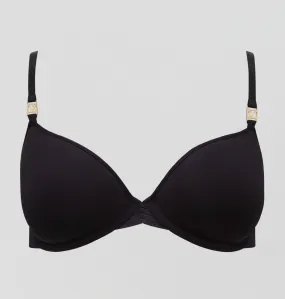 Moulded cup t-shirt bra [Black]