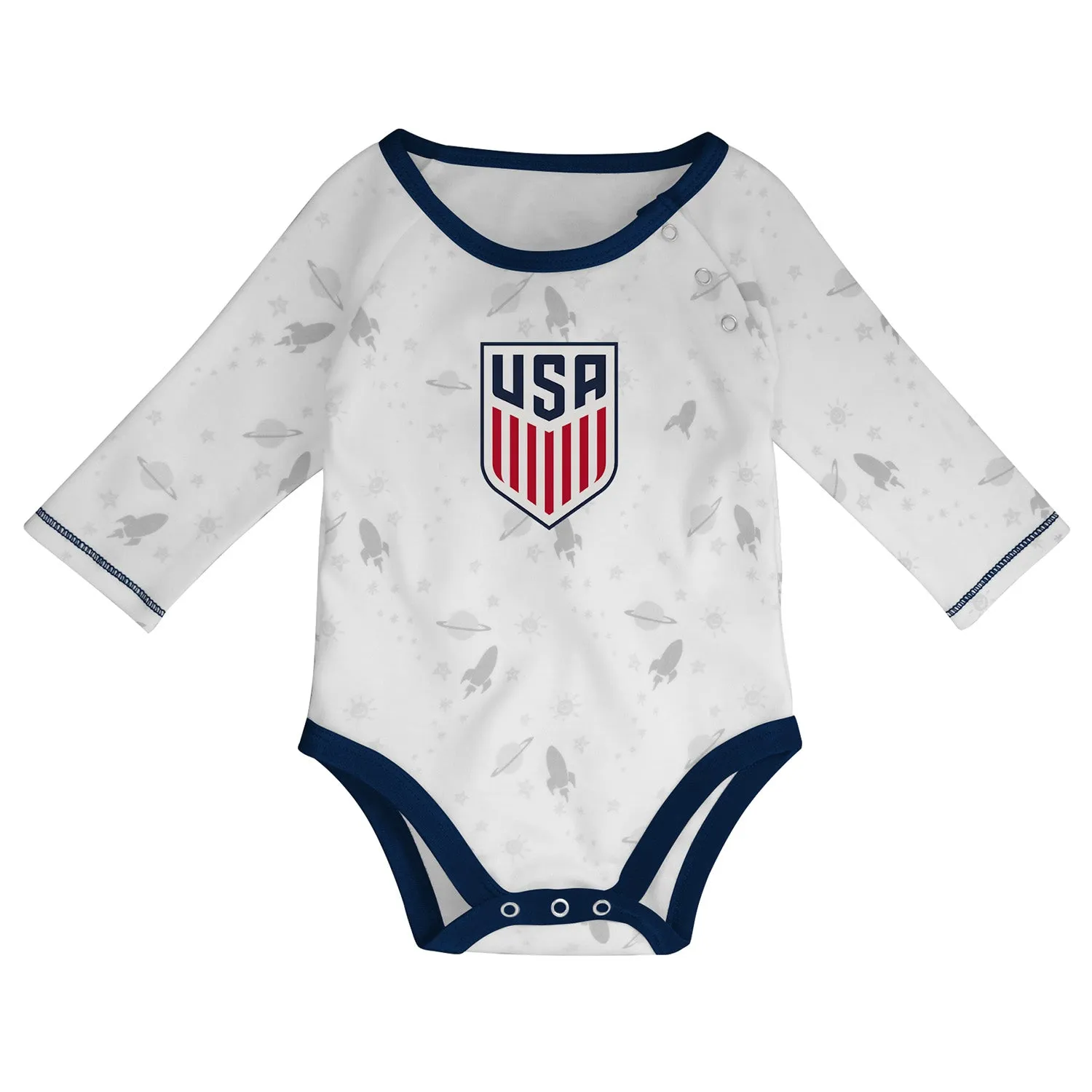 Newborn Outerstuff USA Dream 3 Piece Creeper Set