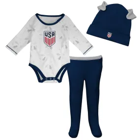 Newborn Outerstuff USA Dream 3 Piece Creeper Set