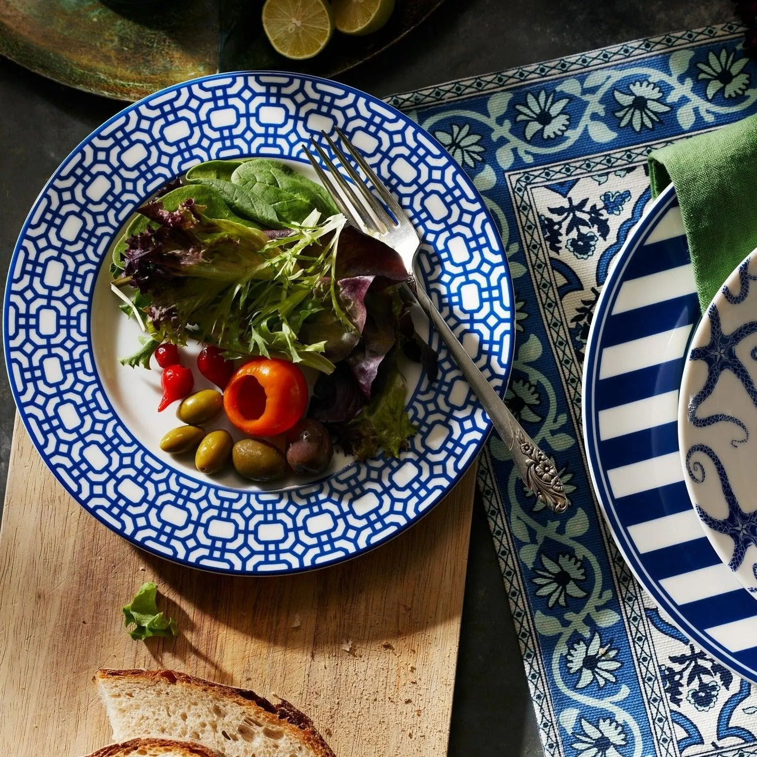 Newport Garden Gate Rimmed Salad Plate
