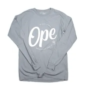 Ope Vintage Long Sleeve Tee (Grey)