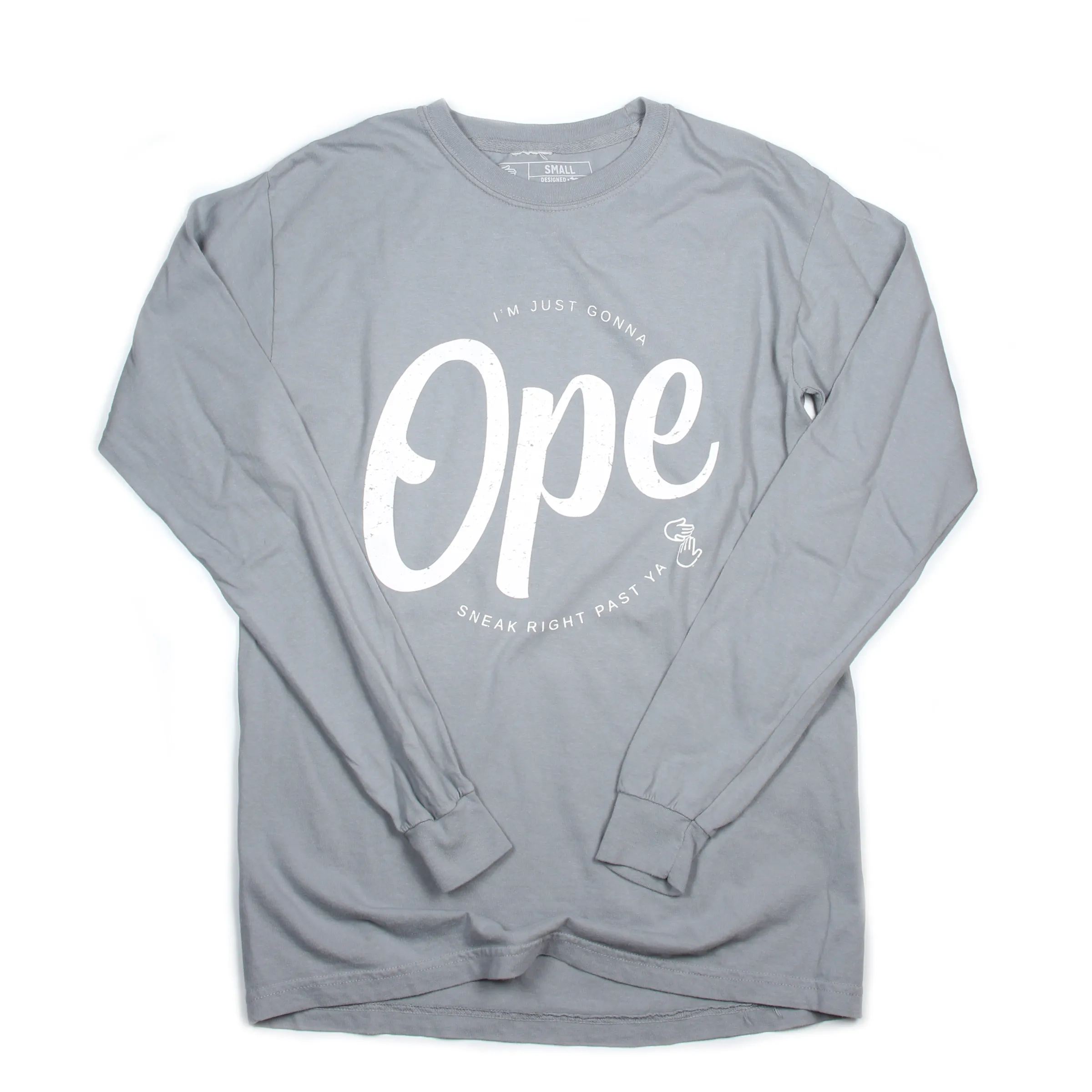 Ope Vintage Long Sleeve Tee (Grey)