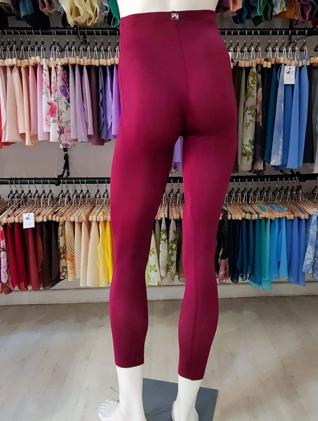 Red-purple Dance Footless Tights MP412