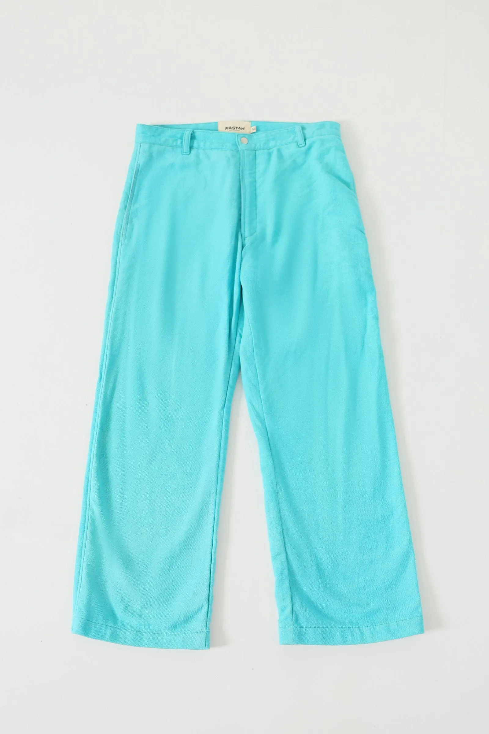 SKY BLUE HANDWOVEN PANTS